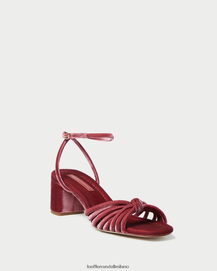 esso Loeffler Randall donne nodo olivia tacco medio rosa tea T4022J80 scarpe