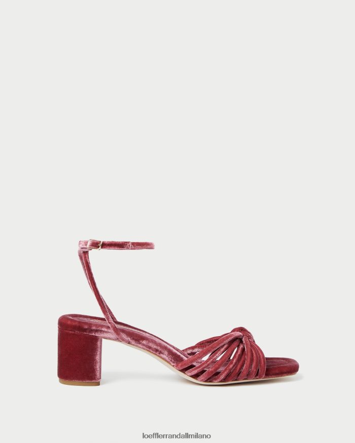 esso Loeffler Randall donne nodo olivia tacco medio rosa tea T4022J80 scarpe