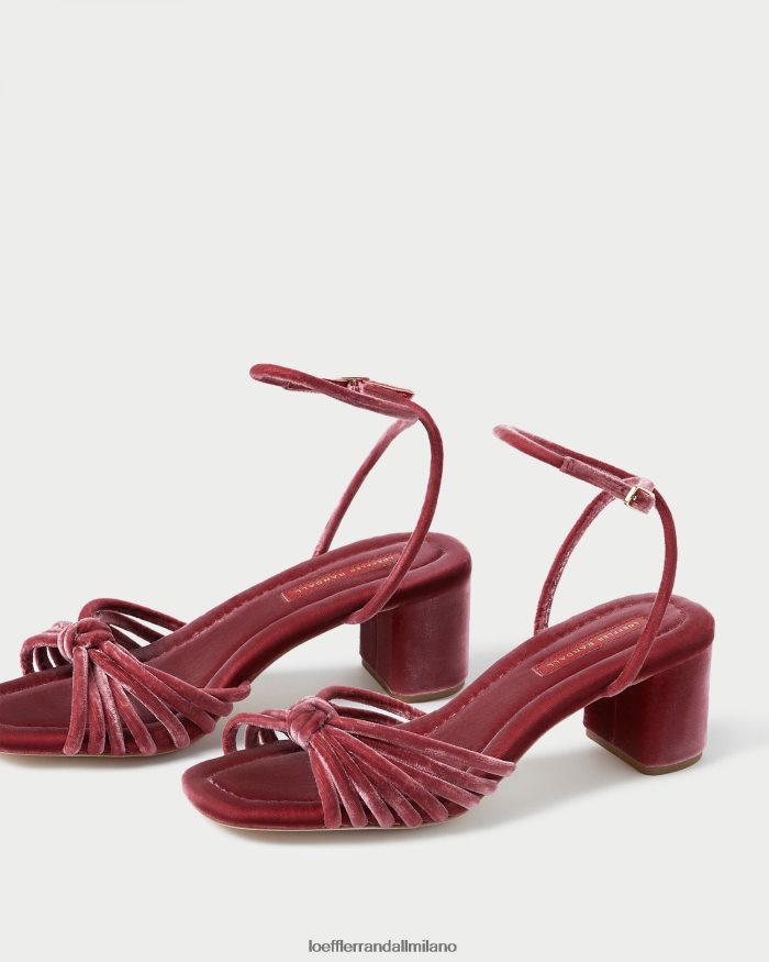 esso Loeffler Randall donne nodo olivia tacco medio rosa tea T4022J80 scarpe