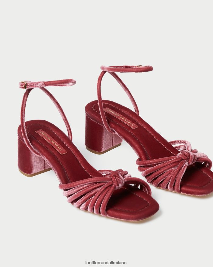 esso Loeffler Randall donne nodo olivia tacco medio rosa tea T4022J80 scarpe