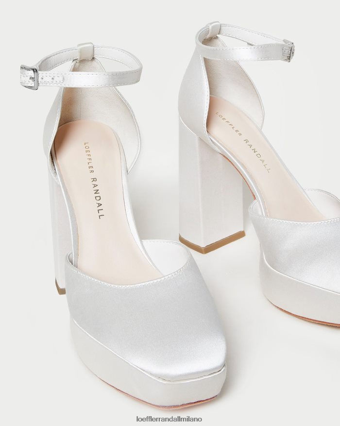 esso Loeffler Randall donne piattaforma chiusa selina crema T4022J52 scarpe