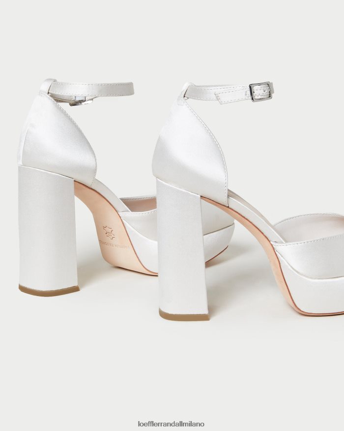 esso Loeffler Randall donne piattaforma chiusa selina crema T4022J52 scarpe