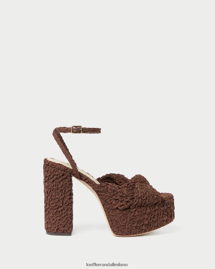 esso Loeffler Randall donne piattaforma nodo roz cacao T4022J92 scarpe