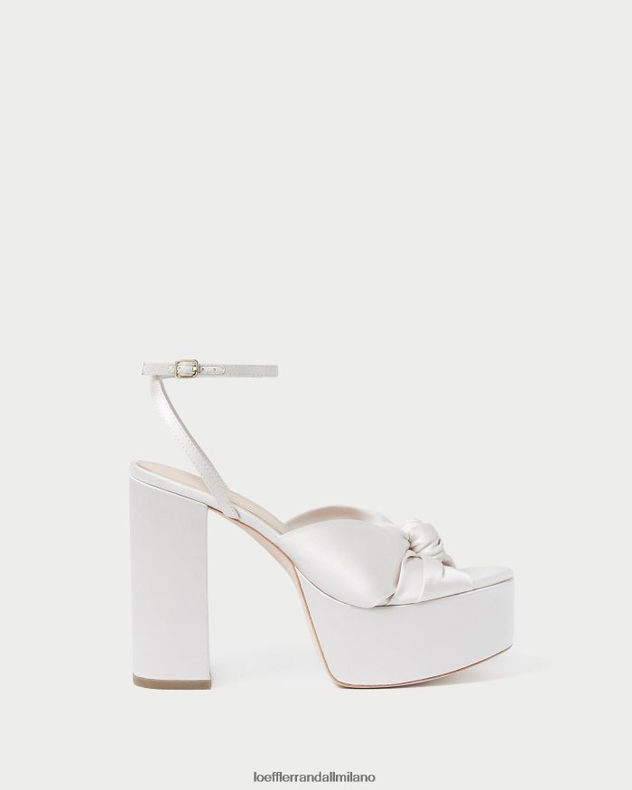 esso Loeffler Randall donne piattaforma nodo roz crema T4022J47 scarpe