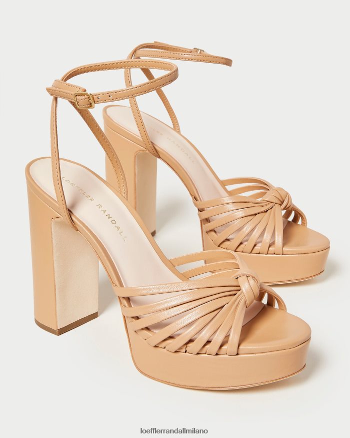 esso Loeffler Randall donne sandalo con plateau rivka con nodo duna T4022J39 scarpe