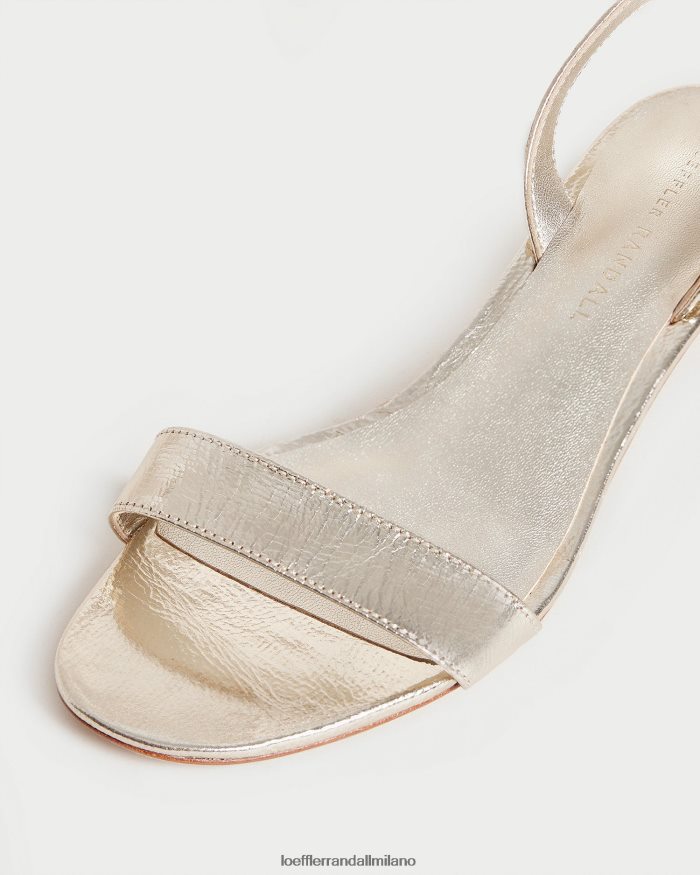 esso Loeffler Randall donne sandalo jackie con tacco medio Champagne T4022J12 scarpe