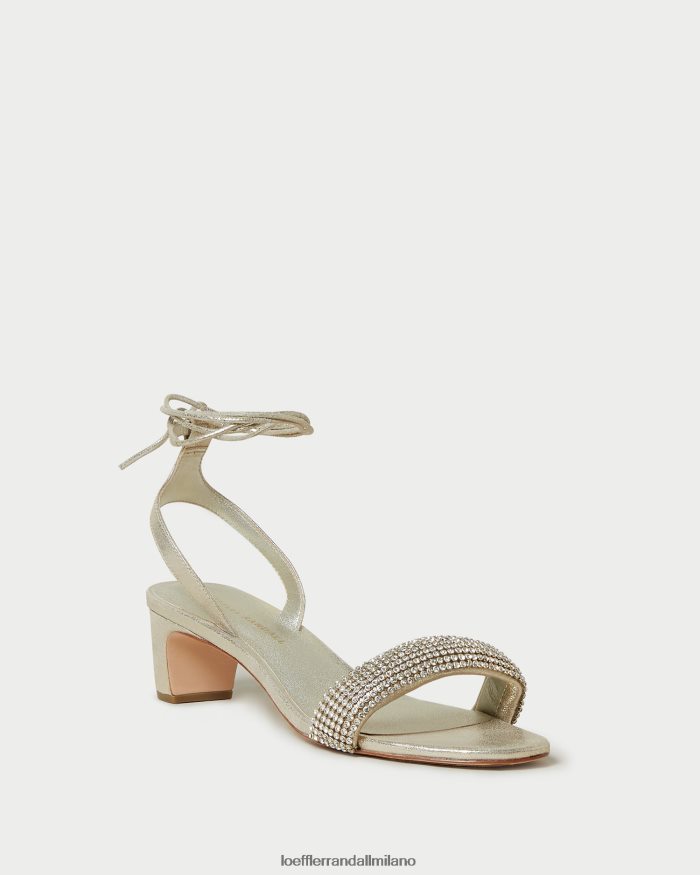esso Loeffler Randall donne sandalo jackie con tacco medio cappuccino T4022J70 scarpe