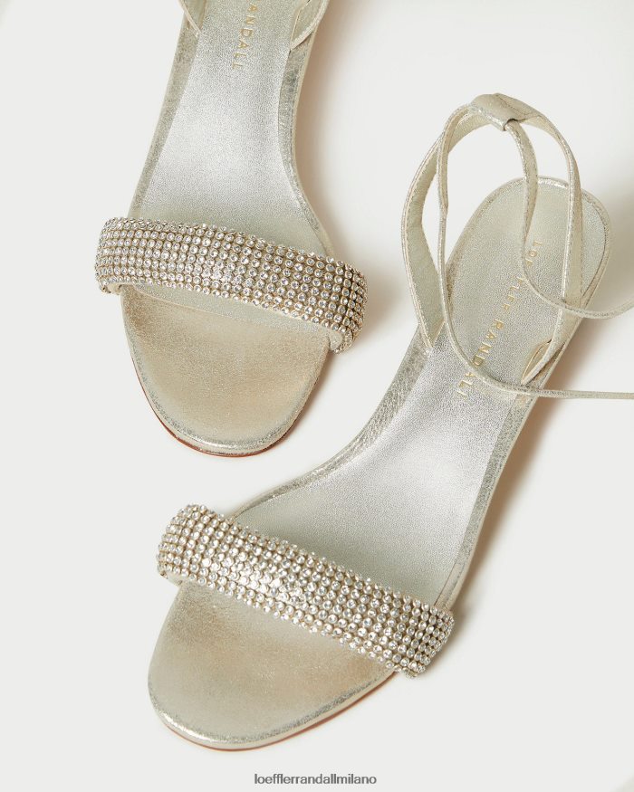 esso Loeffler Randall donne sandalo jackie con tacco medio cappuccino T4022J70 scarpe