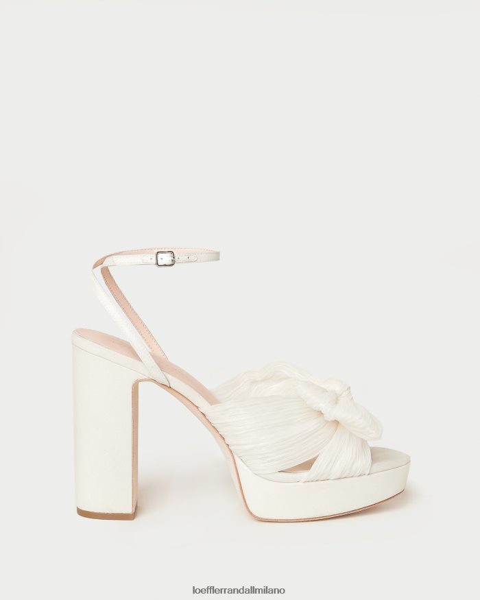 esso Loeffler Randall donne tacco a fiocco con plateau natalia perla T4022J14 scarpe