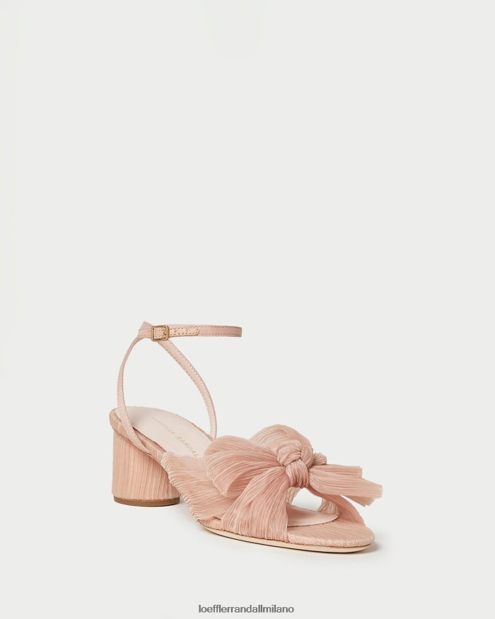esso Loeffler Randall donne tacco a fiocco plissettato dalia bellezza T4022J30 scarpe