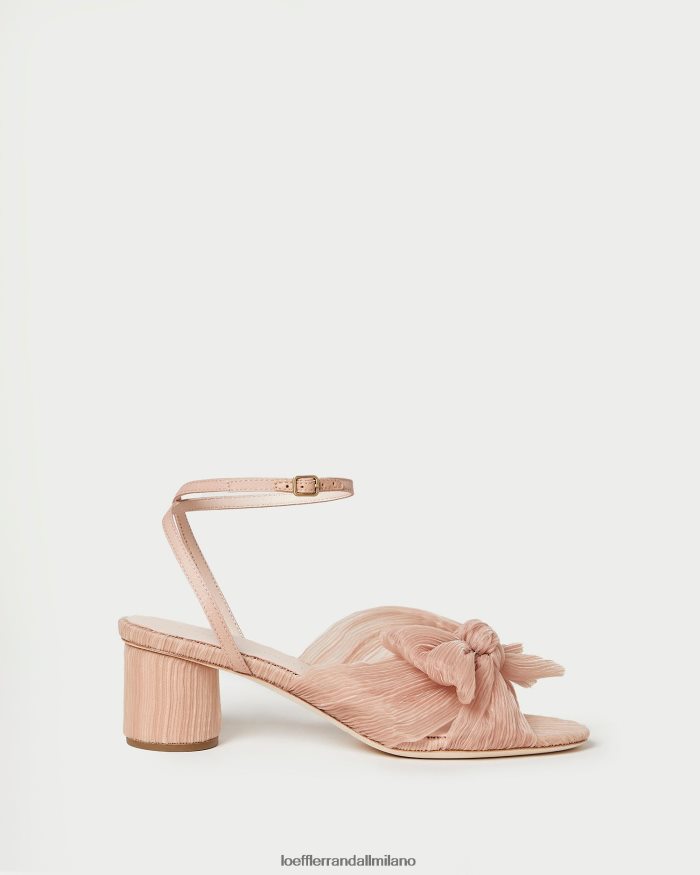 esso Loeffler Randall donne tacco a fiocco plissettato dalia bellezza T4022J30 scarpe