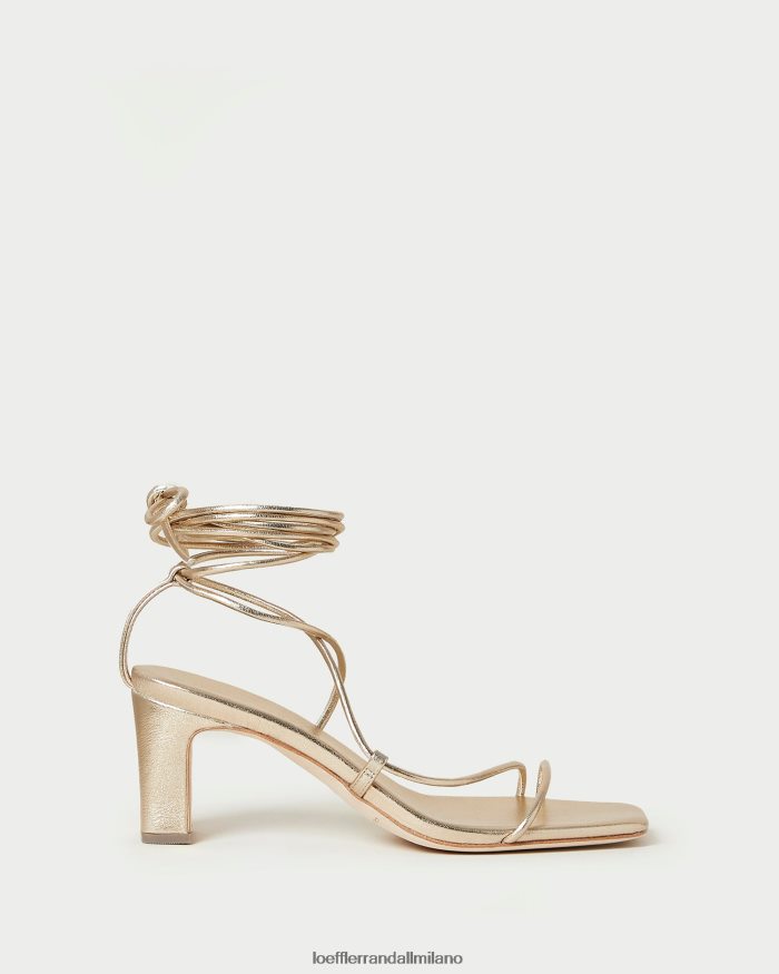 esso Loeffler Randall donne tacco avvolgente alla caviglia cosette Champagne T4022J37 scarpe
