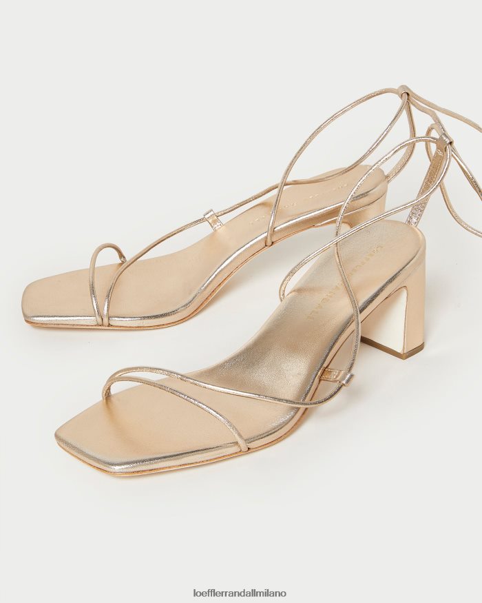 esso Loeffler Randall donne tacco avvolgente alla caviglia cosette Champagne T4022J37 scarpe