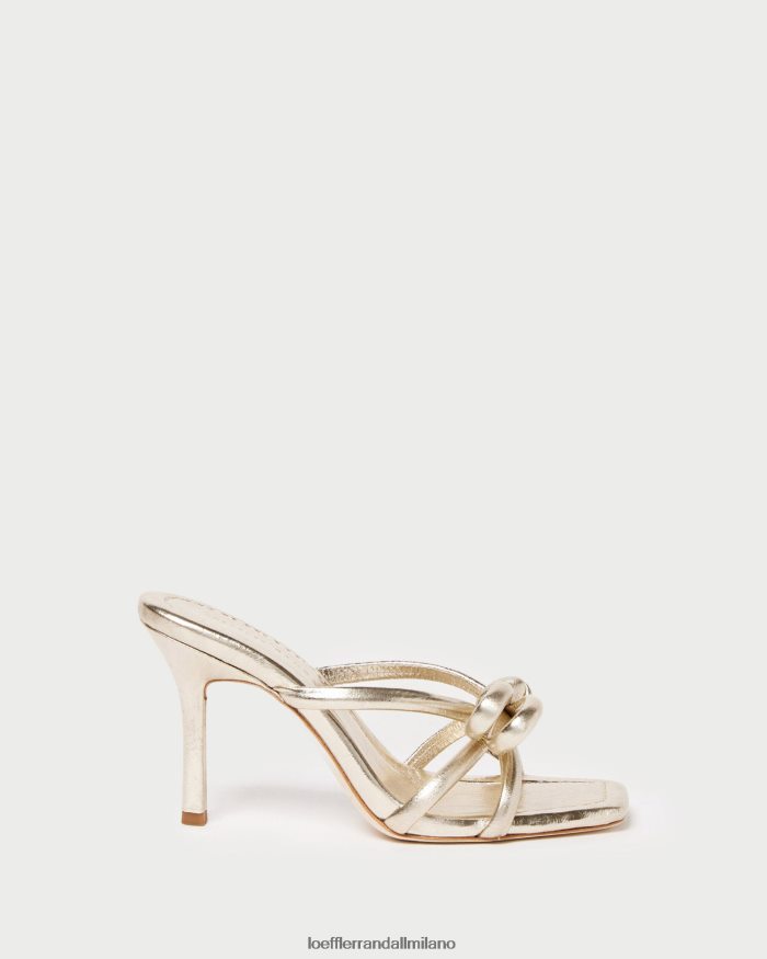 esso Loeffler Randall donne tacco con fiocco Margi Champagne T4022J31 scarpe