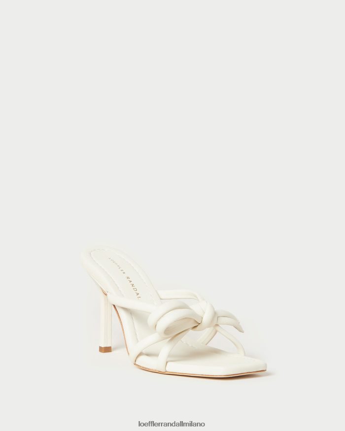 esso Loeffler Randall donne tacco con fiocco Margi bianco ottico T4022J44 scarpe