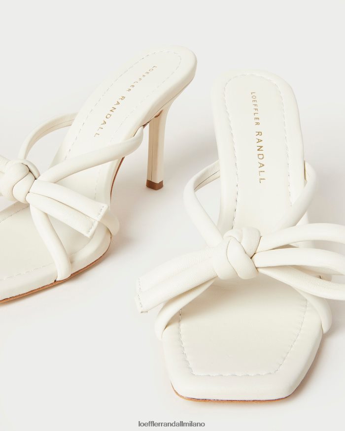 esso Loeffler Randall donne tacco con fiocco Margi bianco ottico T4022J44 scarpe