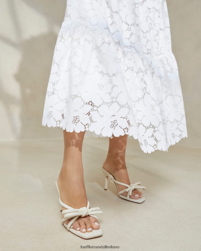 esso Loeffler Randall donne tacco con fiocco Margi bianco ottico T4022J44 scarpe