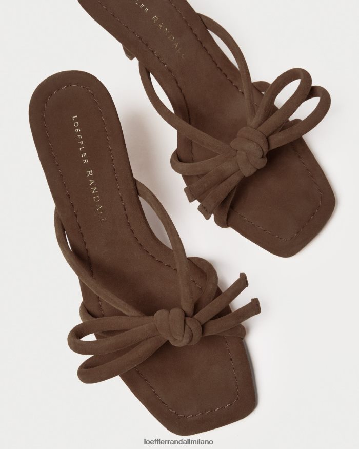 esso Loeffler Randall donne tacco con fiocco Margi cacao T4022J46 scarpe