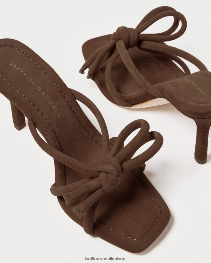 esso Loeffler Randall donne tacco con fiocco Margi cacao T4022J46 scarpe