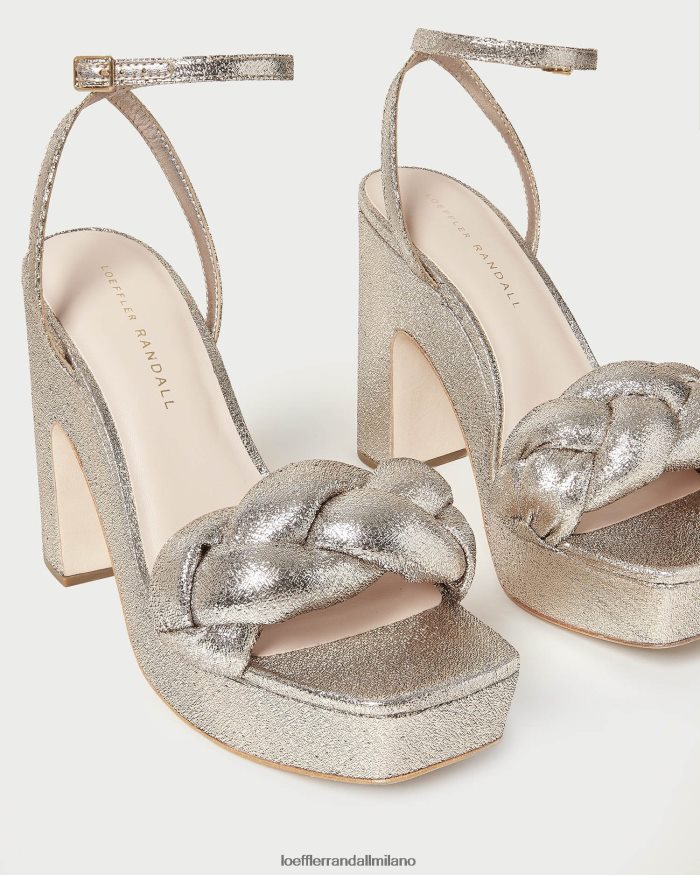esso Loeffler Randall donne tacco con plateau fae prosecco T4022J36 scarpe