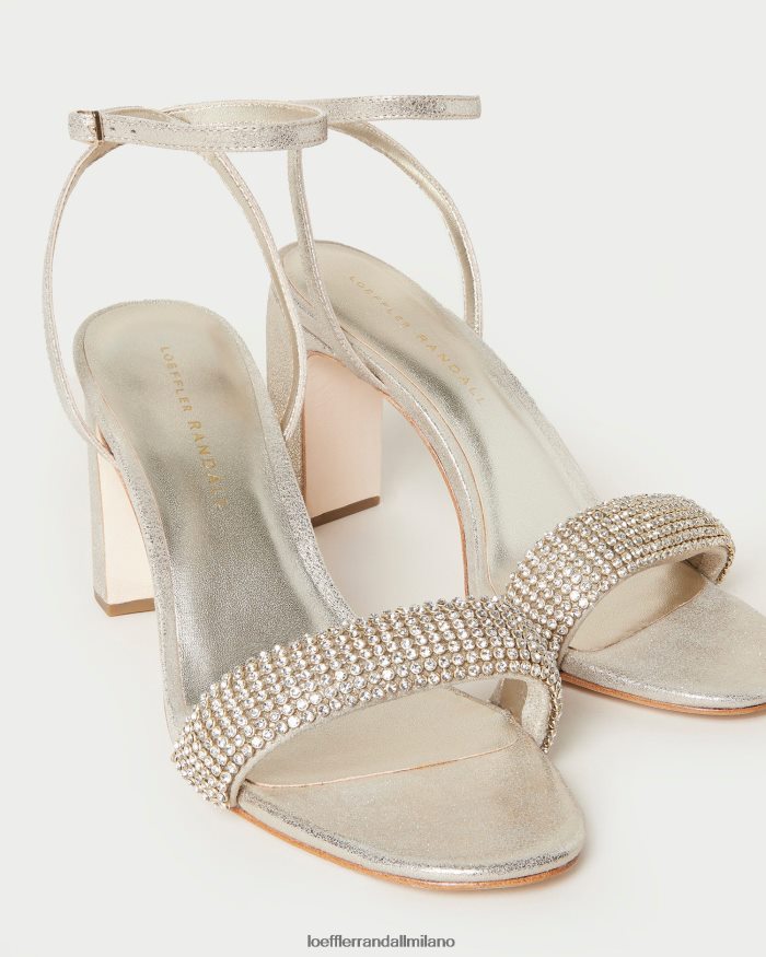 esso Loeffler Randall donne tacco in strass shay cappuccino T4022J26 scarpe