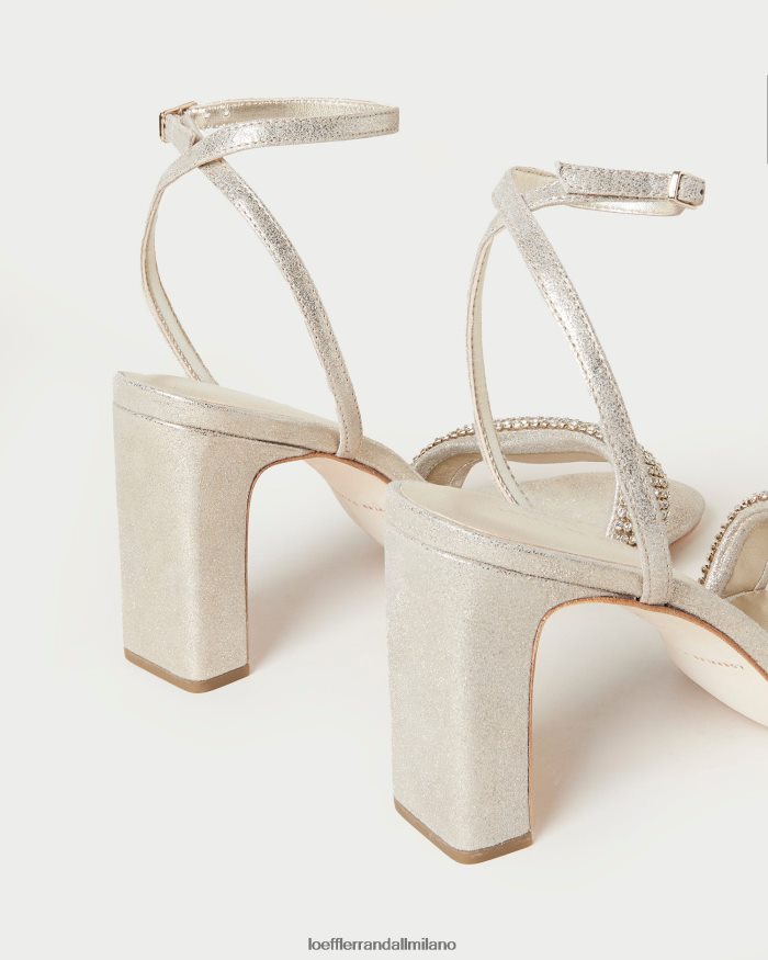 esso Loeffler Randall donne tacco in strass shay cappuccino T4022J26 scarpe