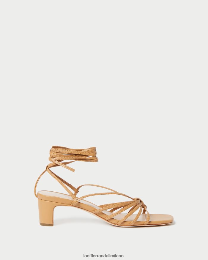 esso Loeffler Randall donne tacco medio allacciato con nodo lola Miele T4022J97 scarpe