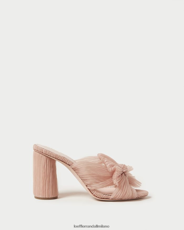 esso Loeffler Randall donne tacco penny con fiocco plissettato bellezza T4022J20 scarpe