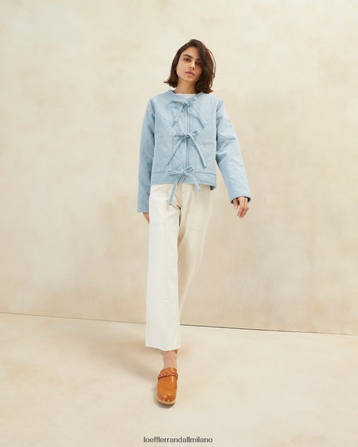 esso Loeffler Randall donne giacca da fienile emmett denim leggero T4022J258 vestiti