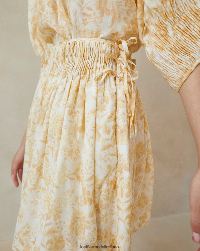 esso Loeffler Randall donne gonna a punto smock Sidney floreale di vite tonale T4022J246 vestiti