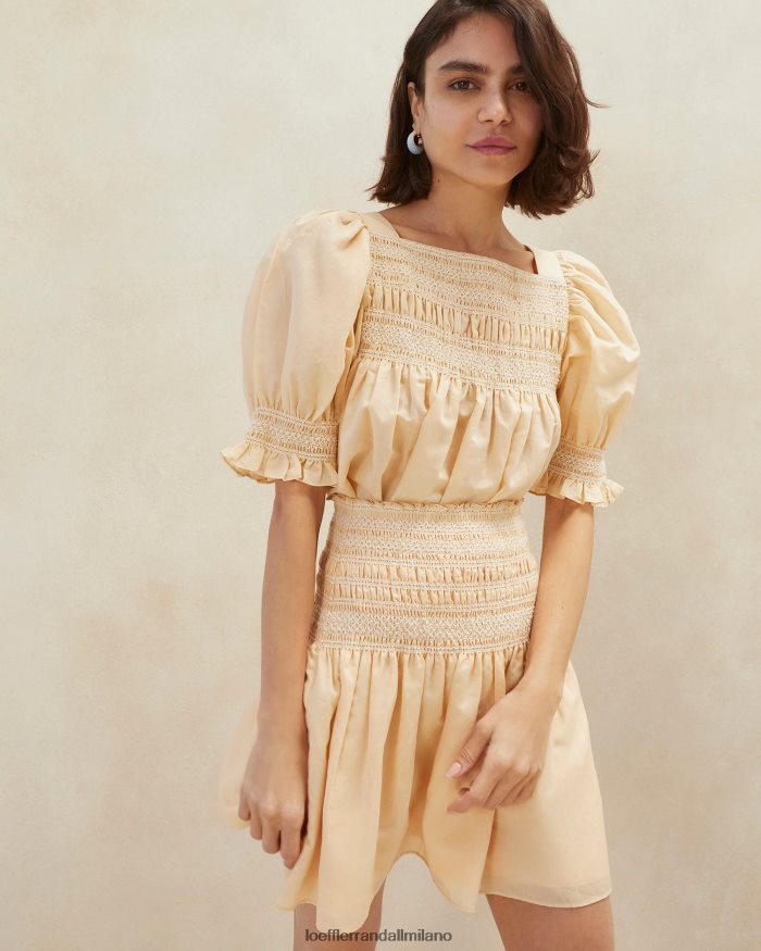 esso Loeffler Randall donne gonna smock Gilles sabbia/ecrù T4022J238 vestiti