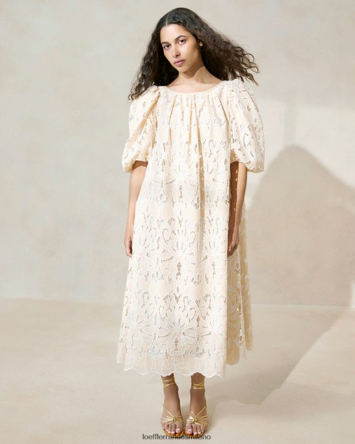 esso Loeffler Randall donne Abito mimi oversize con maniche a sbuffo abbronzatura T4022J176 vestiti