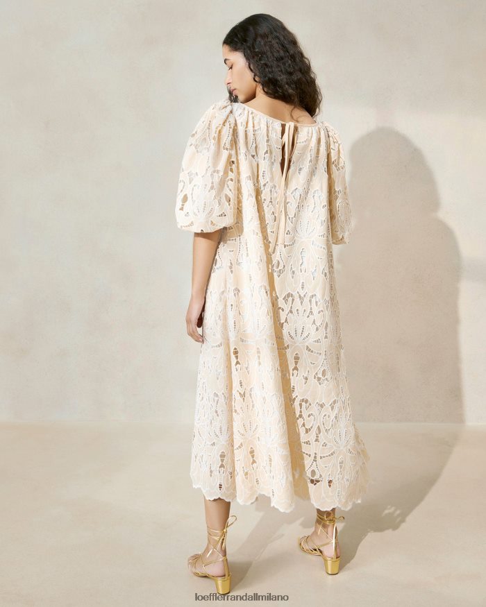 esso Loeffler Randall donne Abito mimi oversize con maniche a sbuffo abbronzatura T4022J176 vestiti