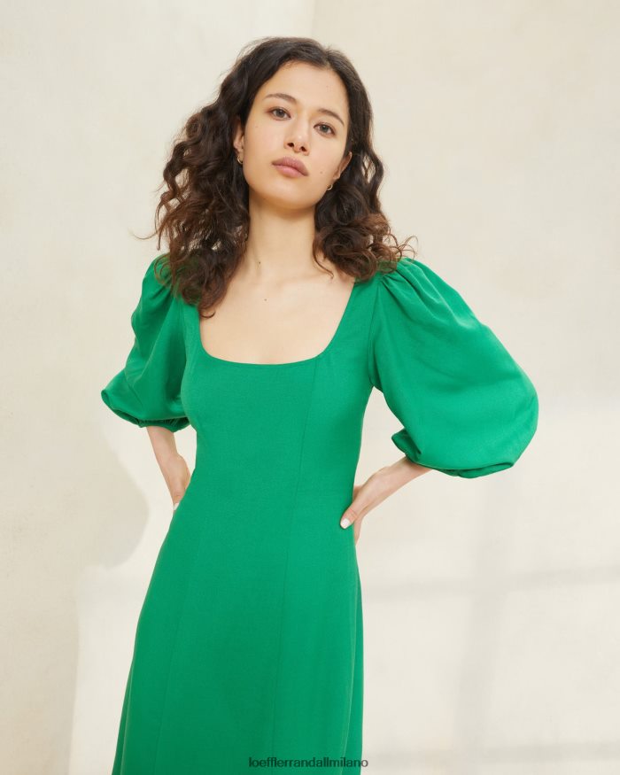esso Loeffler Randall donne abito curva carmina Smeraldo T4022J185 vestiti