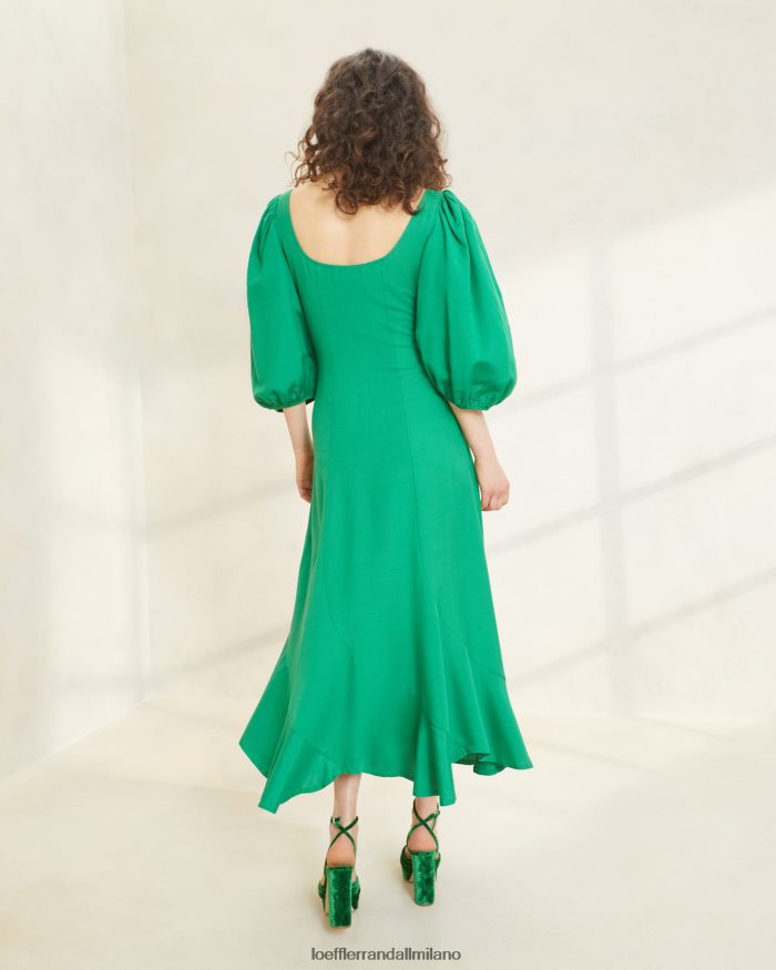 esso Loeffler Randall donne abito curva carmina Smeraldo T4022J185 vestiti