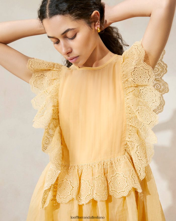 esso Loeffler Randall donne abito smerlato ricamato Naomi duna T4022J192 vestiti