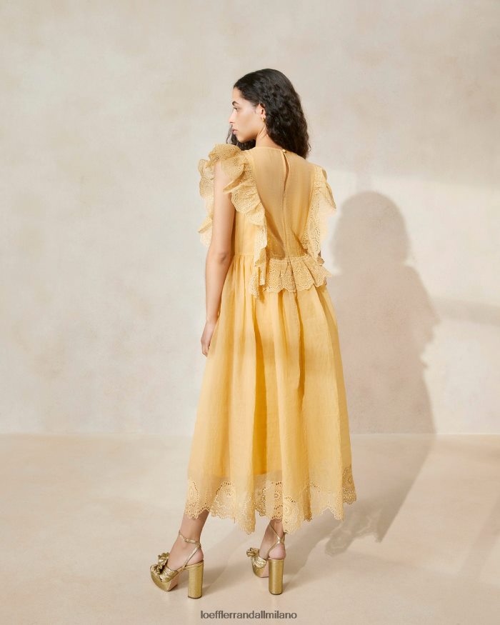 esso Loeffler Randall donne abito smerlato ricamato Naomi duna T4022J192 vestiti